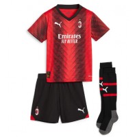 AC Milan Olivier Giroud #9 Fotballklær Hjemmedraktsett Barn 2023-24 Kortermet (+ korte bukser)